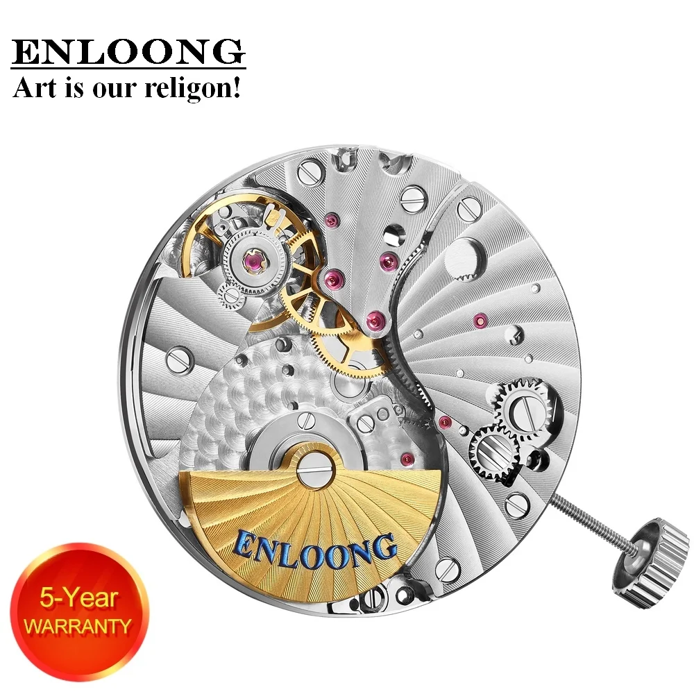 

ENLOONG Customized Luxury Mechanical Movement Automatic with 30 Jewels Mini Rotor OEM Logo ELA05MN Watch Movement