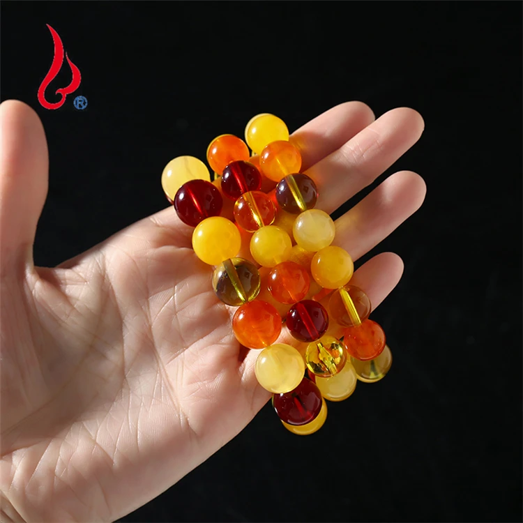 
Lan Guang Jewelry Natural Lava Stone Energy Colorful Buddha Beads Bracelet Wholesale 