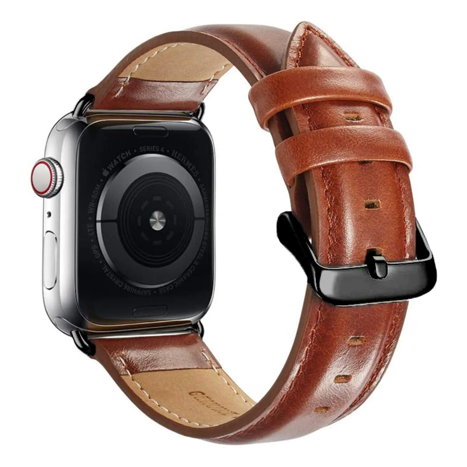 

Genuine Leather Watch Band For Apple Watch series 1/2/3 42mm 38mm Bracelet strap for iwatch series 5 4 40mm 44mm Strap, 3 colors