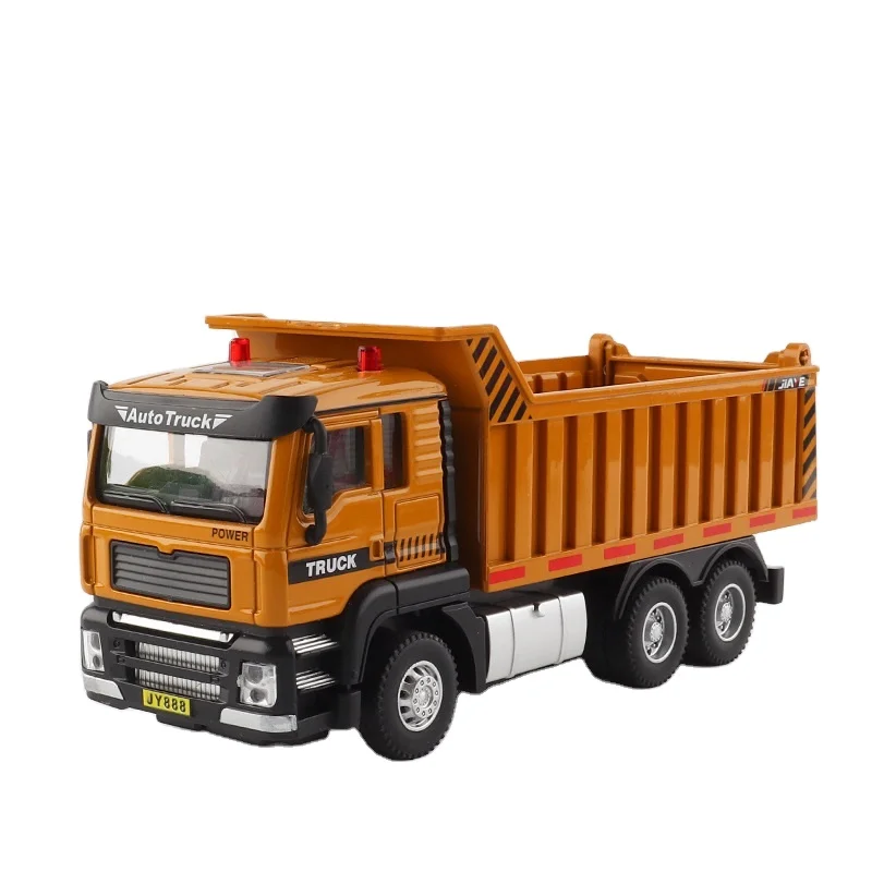

OEM 1:50 Dump Truck Trailer Truck Simulation Alloy Car Model Diecast Model For Decoration Sound Light