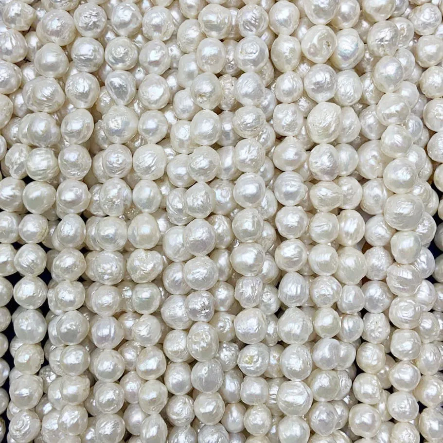 

wholesale price 16 inch,10-11 mm nature white kasumi baroque freshwater pearl in strand,nature white color,no any repaired