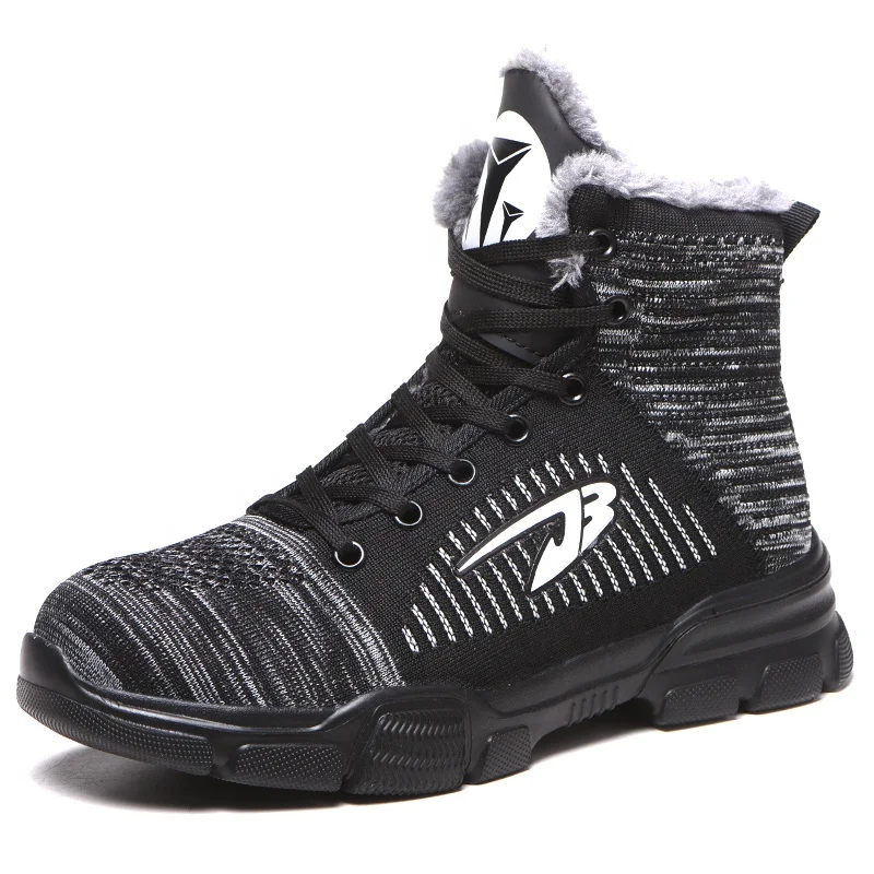 

Waterproof construction industrial protective security boot steel toe work safety shoes for men
