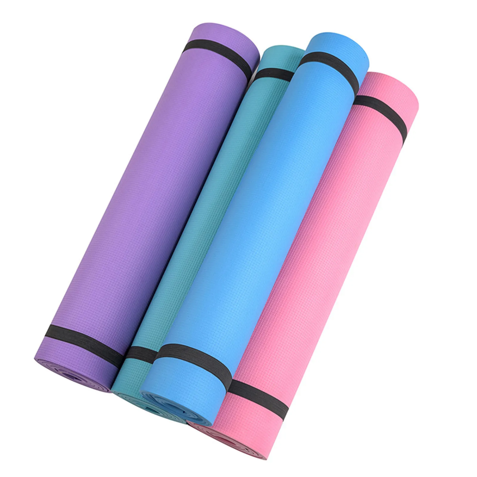 

Custom High Density Non-slip White Purple PE Mat With Carry Strap