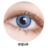 

Hot sell pro aqua color contact lenses soft contact lens 14mm