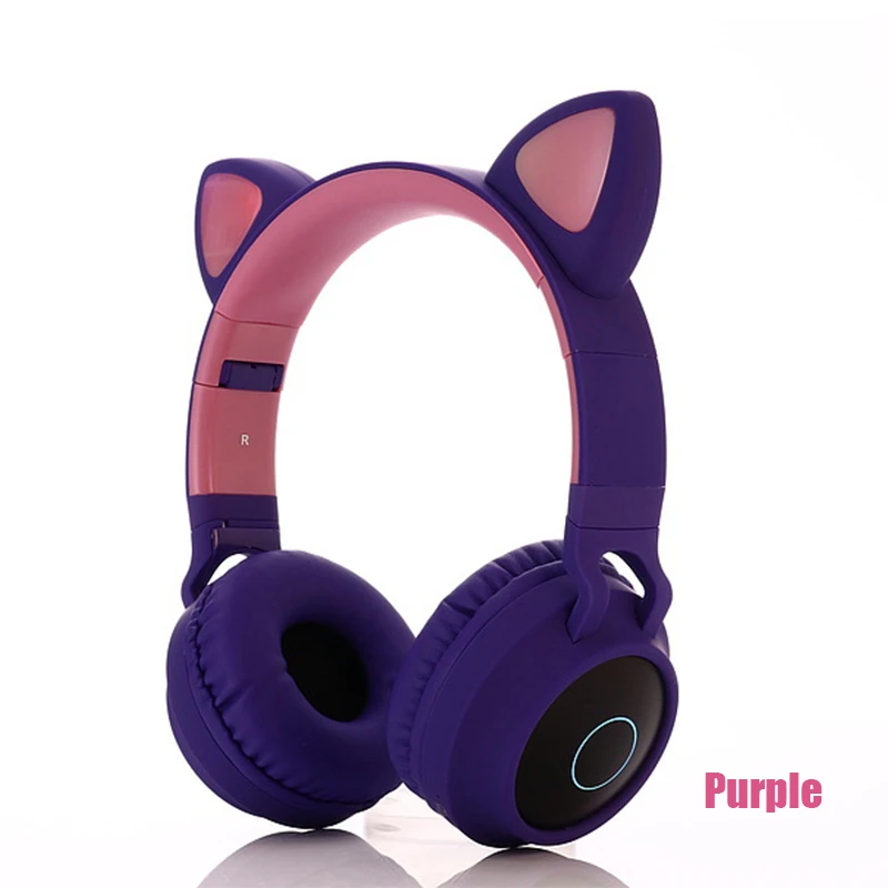 

BT028C Cute Color Children Noise Cancelling Wireless Stereo Headset BT5.0 Kids Cat Headphones