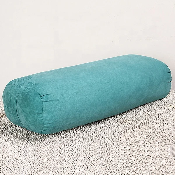 

Hot Selling Pilates Cushion Yoga Pillow Yoga High Quality Elastic Cotton Rectangular Meditation Yoga Bolster, Purple, cyan, yellow, red, light blue, brown