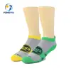 custom logo accepted neon funky fashion plain thin socks for man