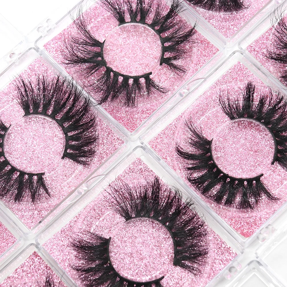 

Mink eyelashes with private label customize logo custom boxes 3d lashes