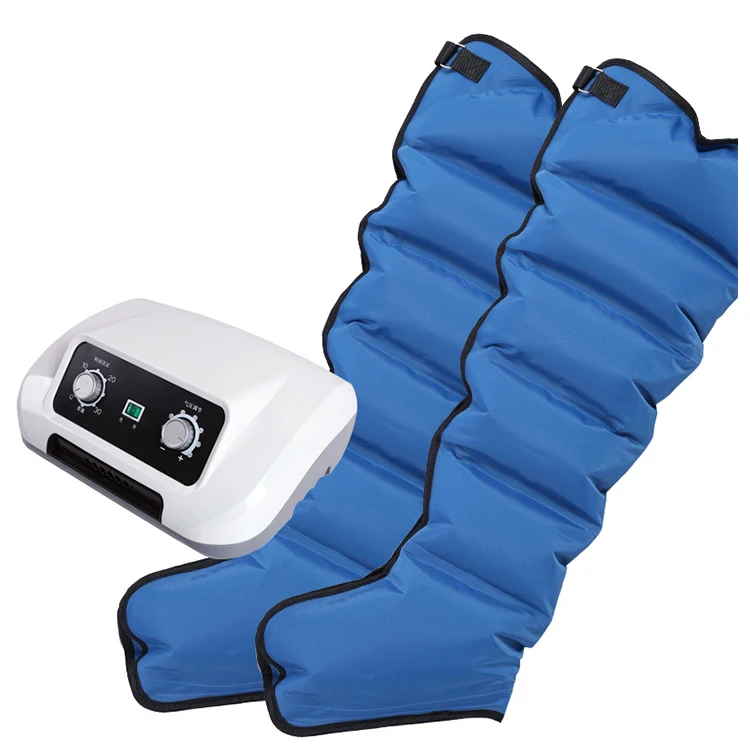 

2022 Newest Pressotherapy Air Compression Leg Foot Massager for Circulation 6 Cavities Blue Air Wave Massage