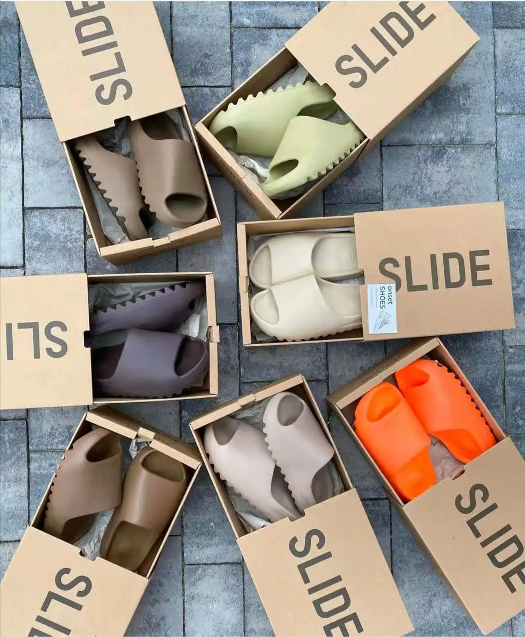 

Original High Quality Brand Logo Custom Women Yeezy Slipper Kids Yeezy Shoes Men Yeezy Slides