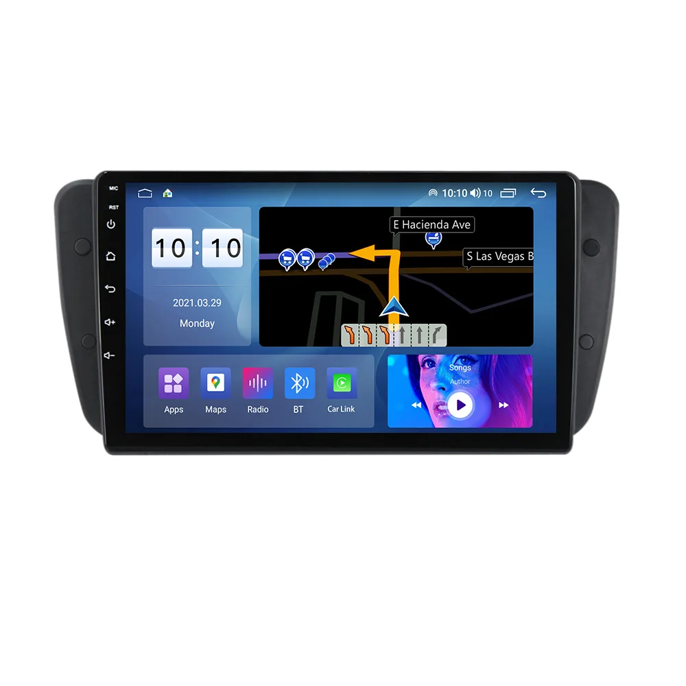 

8g 128g Android 11 IPS DSP 2.5D Car Radio DVD Player for Seat Ibiza 6j 2009 2010 2012 2013 GPS Navigation 2 Din Audio stereo