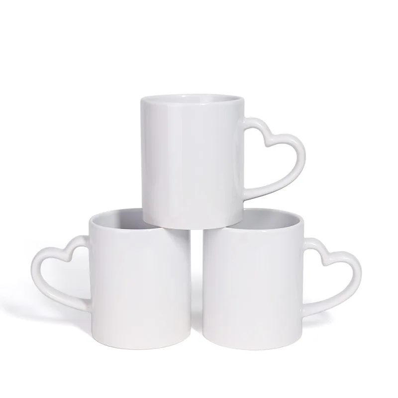 

Wholesale Sublimation Printed Blank Ceramic 11oz Mugs Custom Logo Photo Change Color magic mugs, White