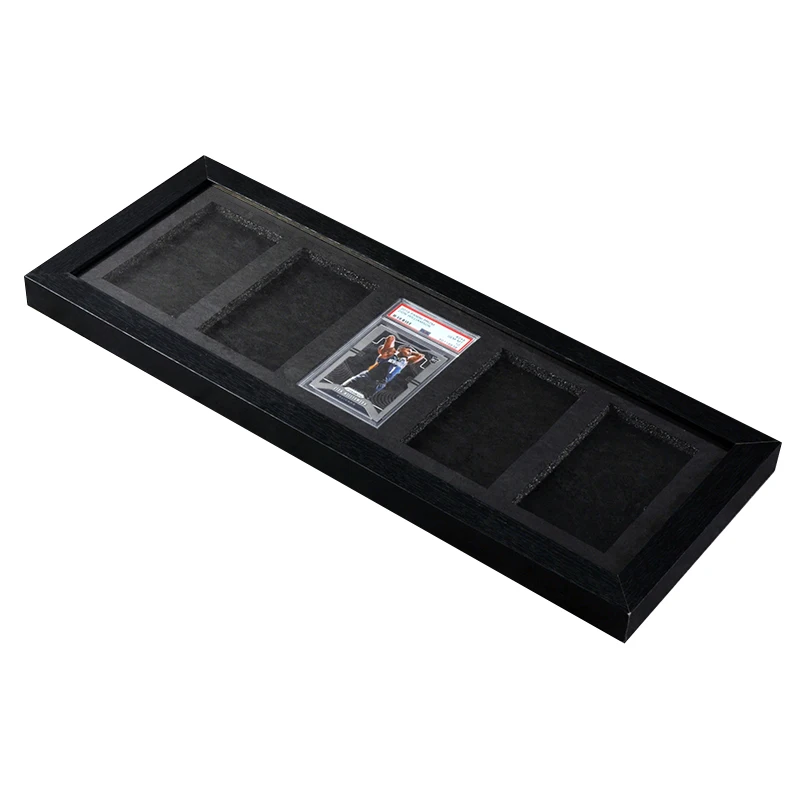 

Wholesale 5 card aluminum wall baseball frame graded sports cards display case