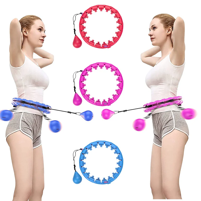 

2021 Agreat Wholesale Plastic Hula Ring Hoops Adult Stainless Steel Hula Ring Hoop Reifen with Ball, Customizable