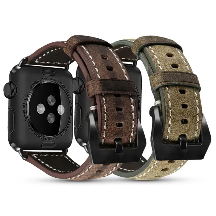 

SKYLET Hot Selling Customized Watch Straps For Apple 38mm 40mm Watch Band Leather Straps
