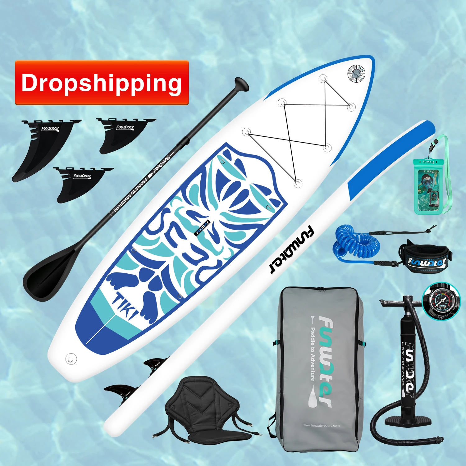 

FUNWATER Dropshipping OEM Wholesale superfield Portable Stand Up Paddle Board sup tabla de padel surf board paddlesurf sub