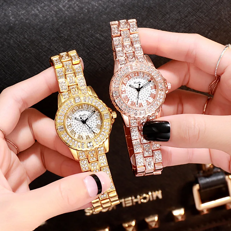 

Manufacturers wholesale starry steel band rhinestone ladies watch fashion full diamond watches alibab express australia