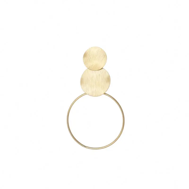 

Manufacturer Price High Quality Stainless Steel Irregular Shape Korean Earrings Gold