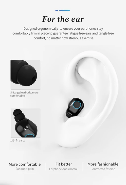 Hot Sale Wireless Earphone Helmet Blue Tooth Cable Round Shape - ANKUX.COM