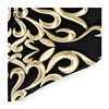 Popular gold floral polyester embroidered flocked velvet fabric for garments
