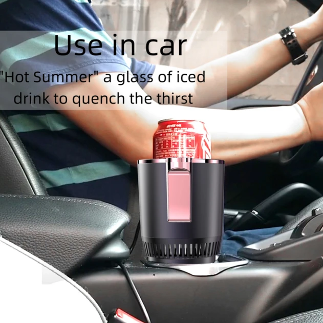 

Car accessories Smart Car Heating Cooling Cup Warmer Cup Mug Heater Cooler Electric Coffee Warmer, Black,purple