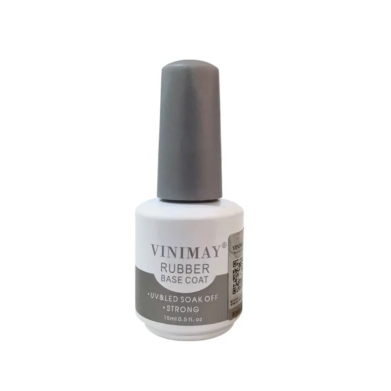 

VINIMAY New Coming Private Label 15ml Uv Led Clear Rubber Base Coat Gel Polish