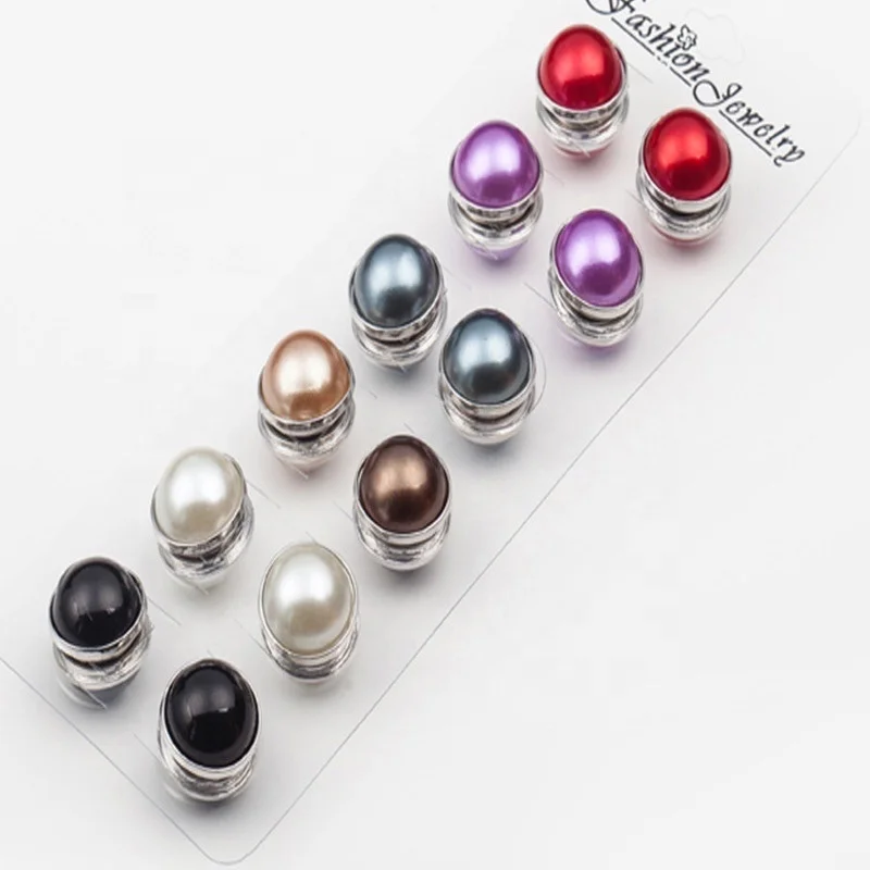 

Fancy Strong Small Pearl Hijab Pins Magnet Brooch Hijab Scarf High Quality Round Pearl Magnet Clasps Hijab Wholesale, Oem
