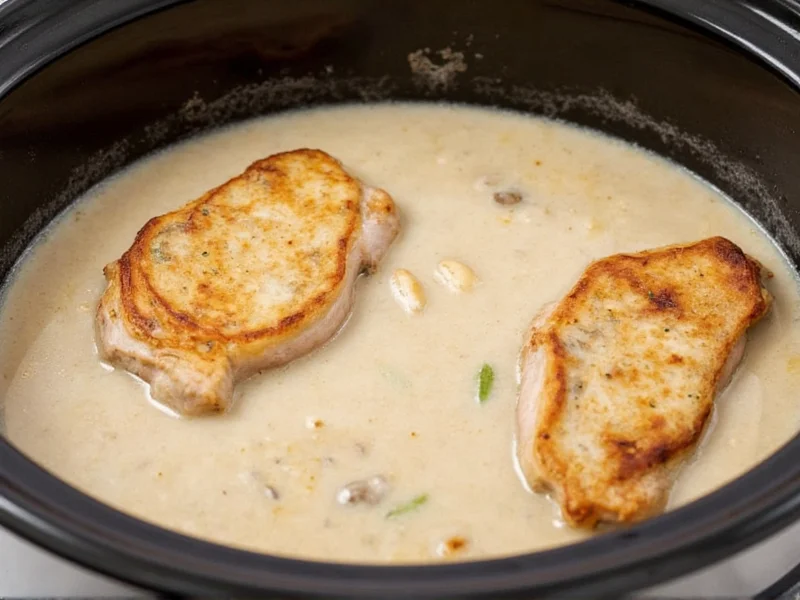 Perfect Crock Pot Pork Chops with Mushroom Soup Recipe