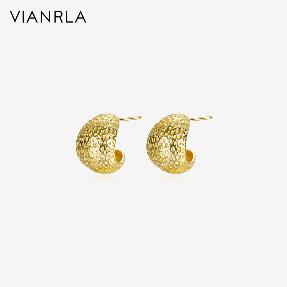 

VIANRLA Earring Jewelry 18K Gold Ear Studs Fashion Women's Jewelry Laser Custom Logo