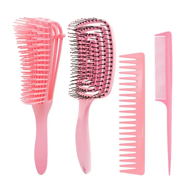 

Private Label Brushes Detangle For Nylon Bristle Hairbrush Detangling Vented Massaging Custom Logo Flexible Hair Brush