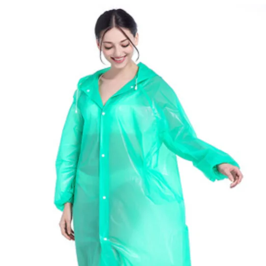 

Wholesale raincoats for adults waterproof EVA poncho clear coverall rain coat, Multiple colors