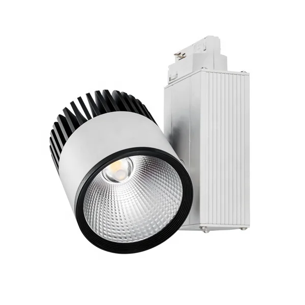 

Led cob 25W track spotlights exhibition hall professional spotlights hotel engineering spotlights, White/black/silver