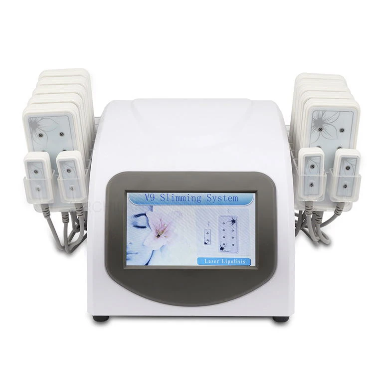 

Best Selling Lipo Laser Slimming Machine 14 Pads Cellulite Removal Weight Loss Beauty Equipment For Salon Home, White