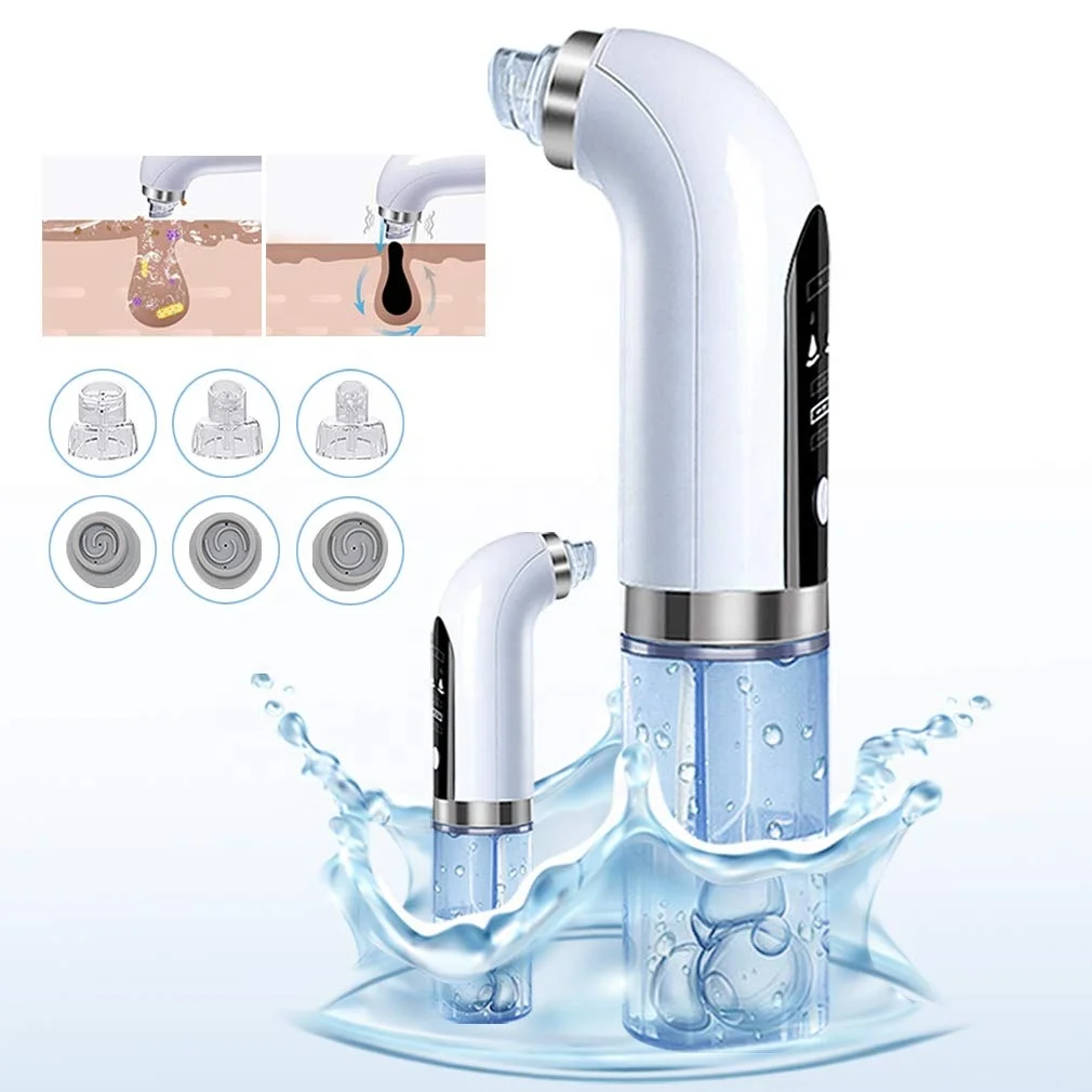 

2021 New Small Bubble Cleaner With Water Cycle Cleaning Vacuum electronic derma suction blackhead remover kit