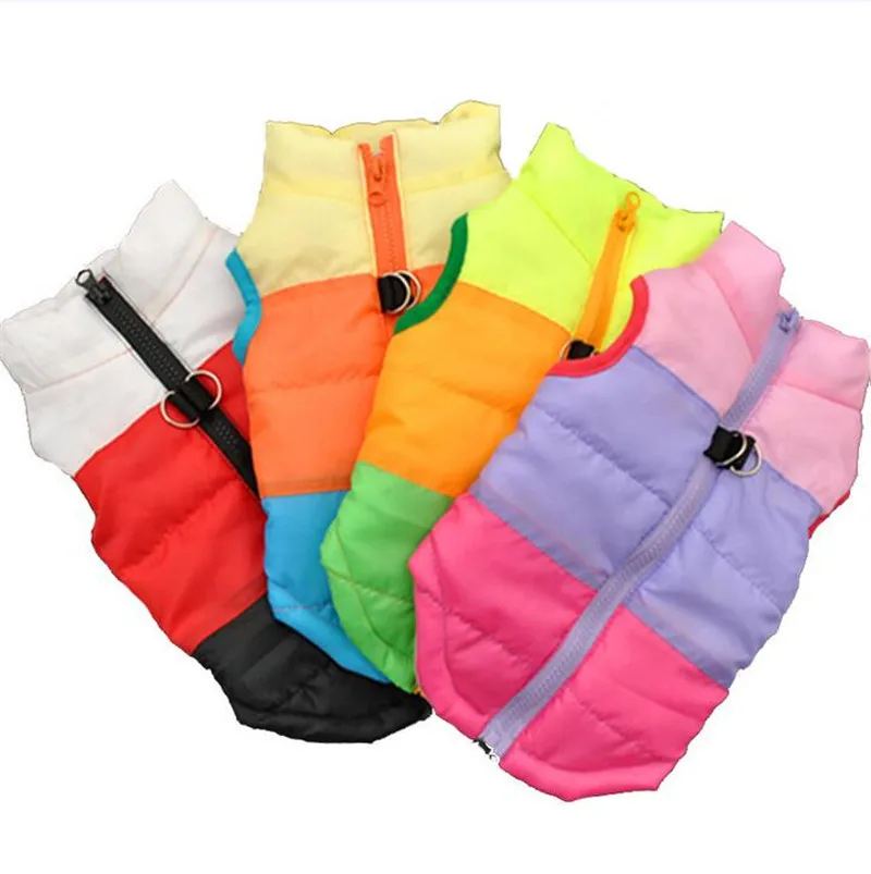 

Stripe Style Pet Hoodies Sleeveless Pet Back Zipper Design Pet Vest