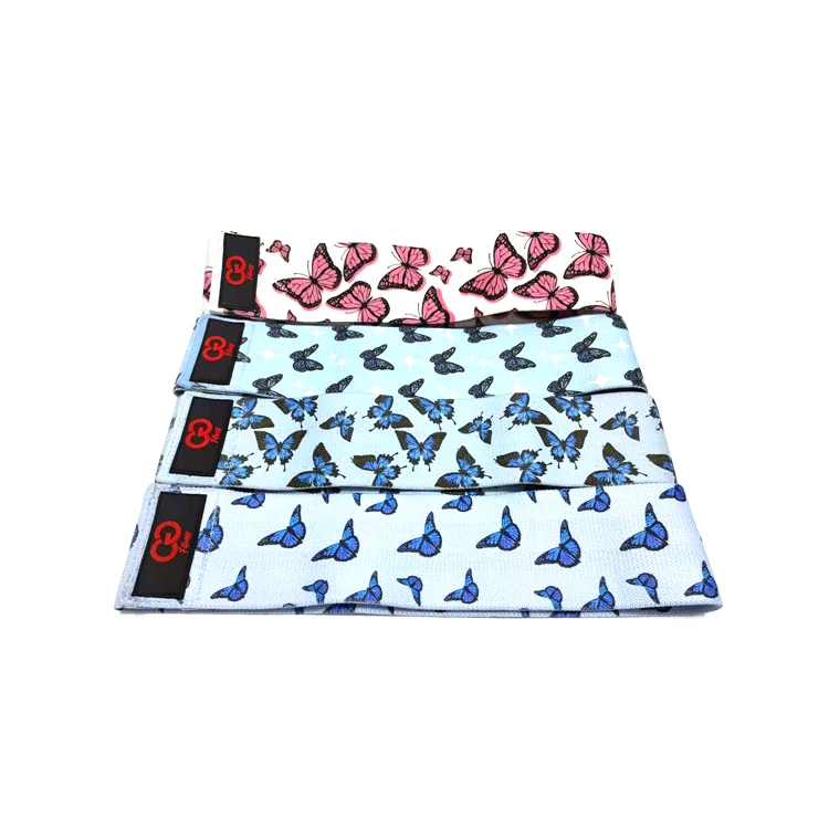 

Elastic Exercise 3 Piece Set Hip Custom Usa Booty Cheetah Print Resistance Bands, Customized