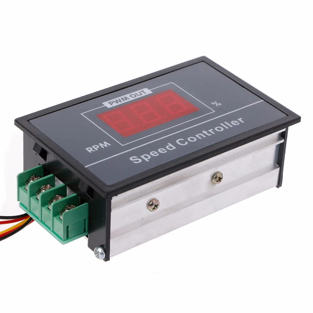 Engine Rpm Speed Controller PWM DC Motor Speed Controller 0-100 Digital Display Stepless Speed ...