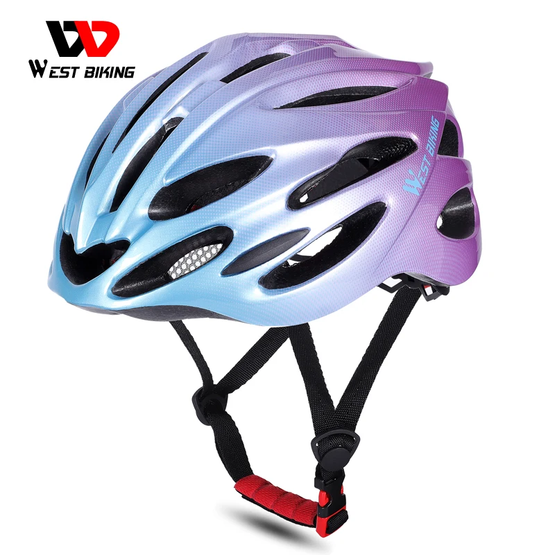 

WEST BIKING New Bicycle Helmet Ultralight Integrally-molded Road Mountain MTB Bike Cycling Helmet Men Women Safety Caps 56-62 CM, Black pink,blue pink,black blue,black white,black gold,black red