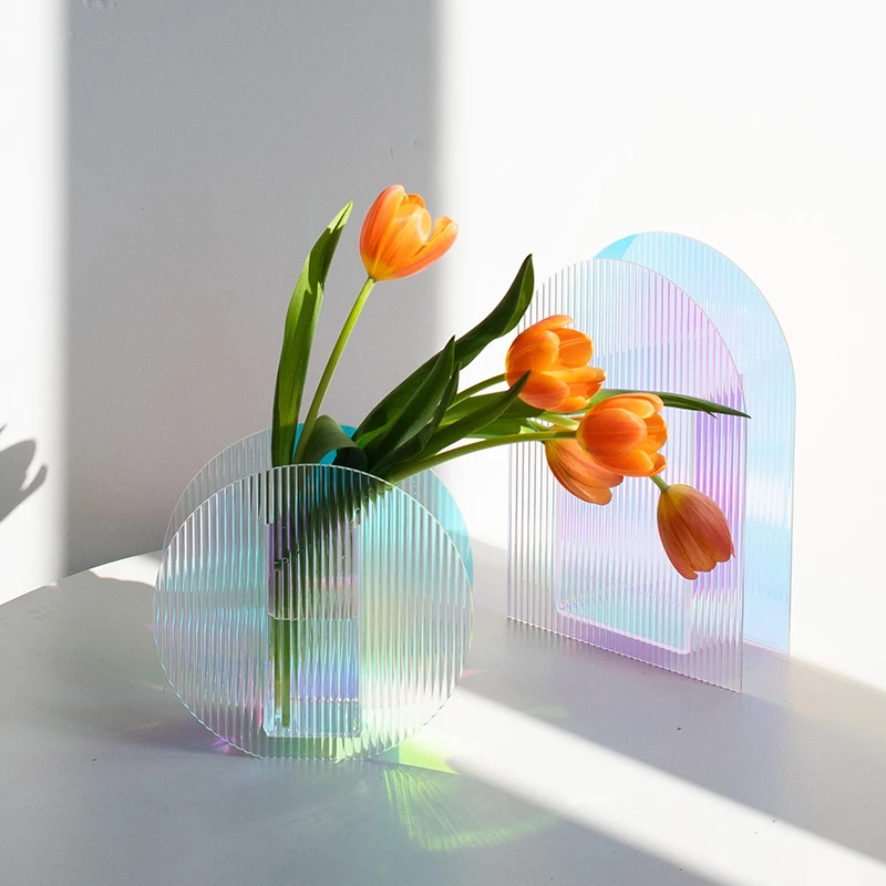 

ins Nordic Acrylic Creative Vase Flower Simple Flower Arrangement Hallway Living Room Art Decoration Decoration