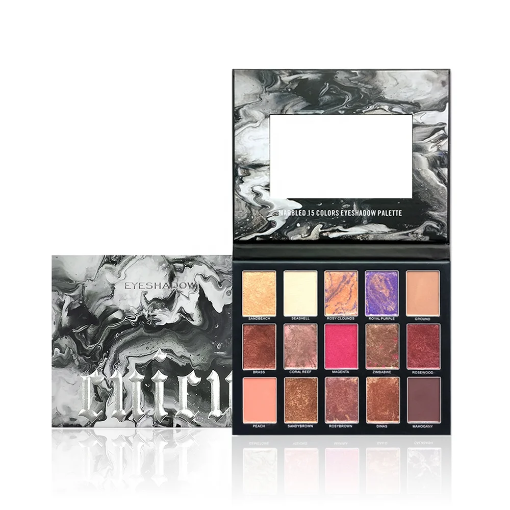 

Custom Marble Eyeshadow Palette OEM ODM Cruelty Free Eyeshadow Pigment Private Label