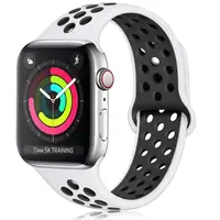 

Dual color Soft Sport Silicone Mesh Loop strap ,watch band for Nike Watch Strap For Apple Watch