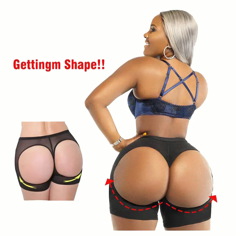 

Dropshipping Custom Plus Sexy Women Big Size Slim Booty Lifting Shaper Body Bodysuit Shapewear Butt Lifter Shorts Panties, Black,skin