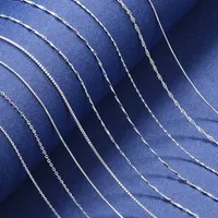 

hot sale Wholesale Jewelry 16-18 inch 925 Sterling Silver Chain Necklace base link chain for women