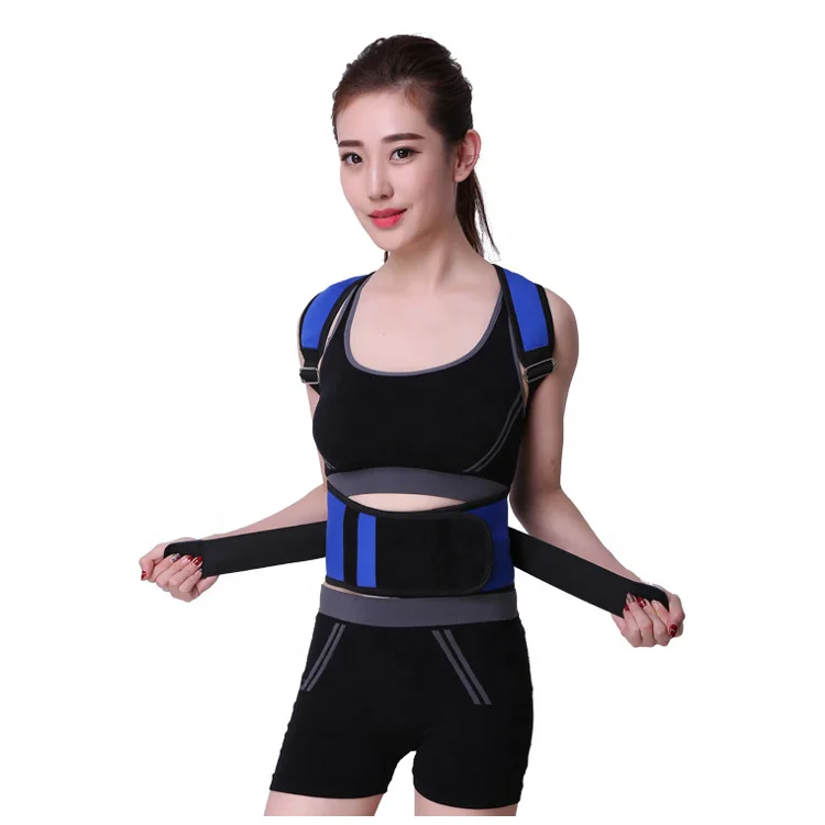 

Outdoors sports shoulder supports back brace correcteur posture, Customized color back support belt