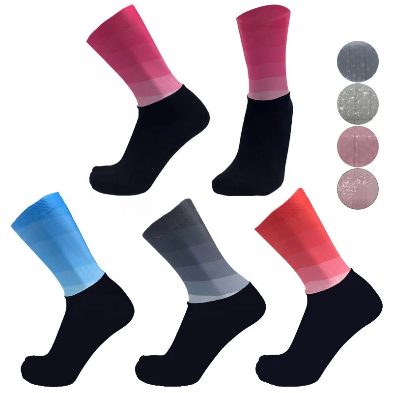 Anti Slip Silicone Cuff Cycling & Running Socks