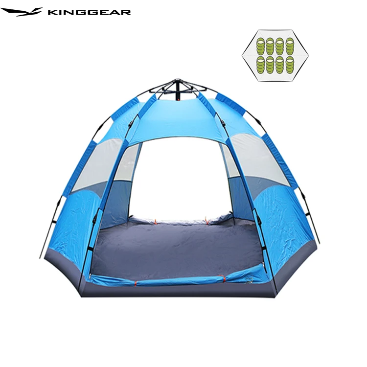 

RTS KingGear Double Layer Tent Camping 5-8 Person Family Folding Automatic Popup Instant Camping Tent