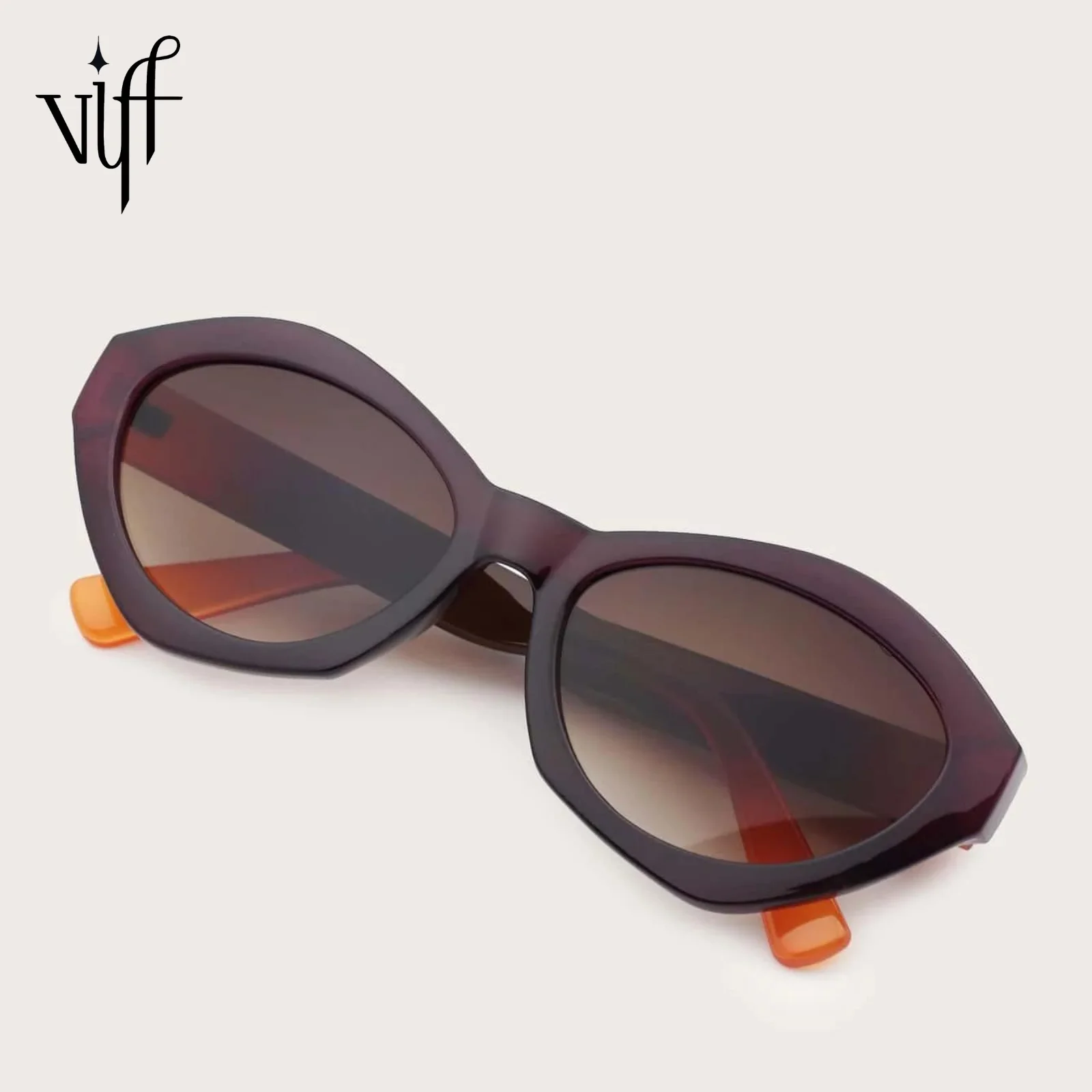 

VIFF HP17674 Brand Designer Custom Fashion Small Rectangle Shades New Trendy Hexagon Unisex Oversized Sunglasses 2021 Women Men