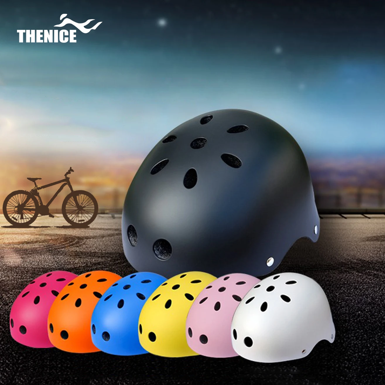 

Extreme Sports Helmet, Outdoor Skateboard Skating Dot Helmets - Scooter Riding Bike Helmets For Kids, Youth, Black,orange,blue,yellow,pink,white