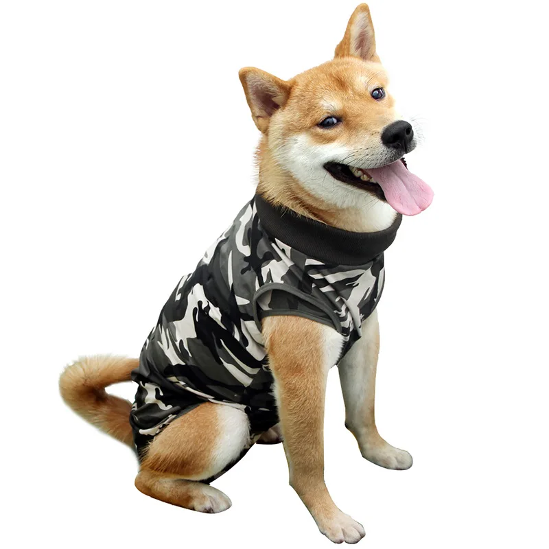 

Manufacturer wholesale pet surgery apparel clothes dog surgical recovery suit pet dog clothes, As picture
