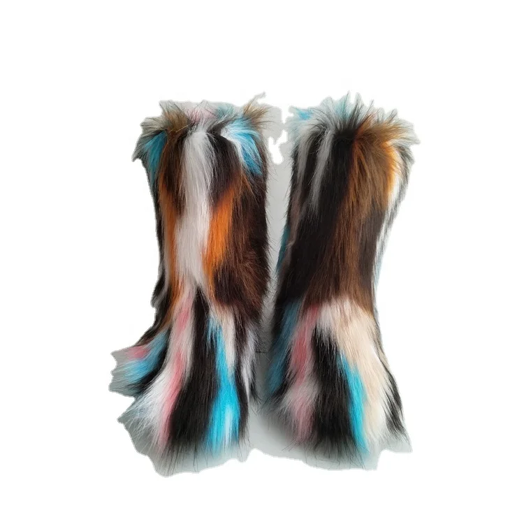 

New arrival hot sale nice women lady high snow winter boots faux fur warm boots